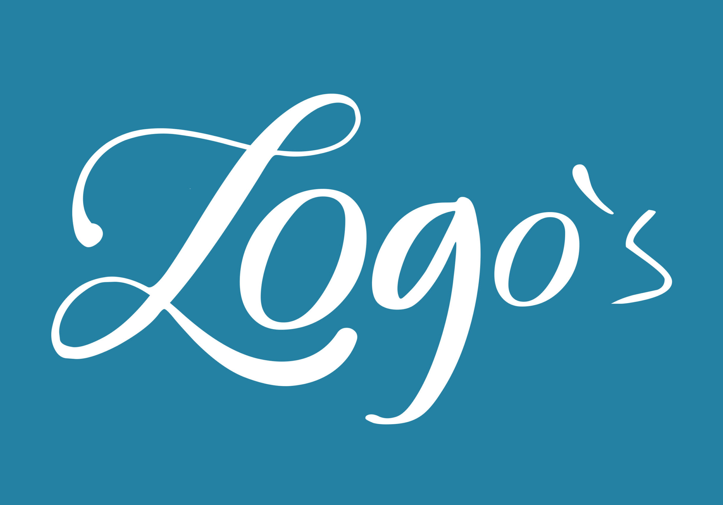 Logos-Beschriftungblau